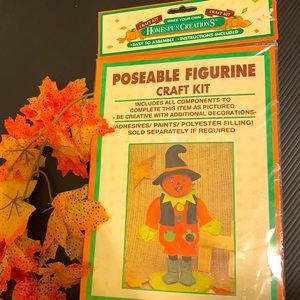 Vintage Pumpkin Scarecrow Craft Kit